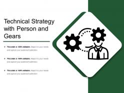 Technical strategy with person and gears
