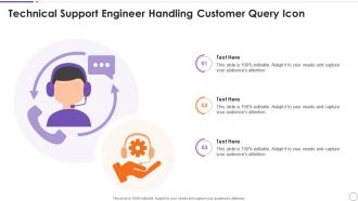 Technical Support Engineer Handling Customer Query Icon