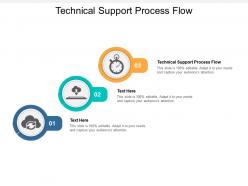 Technical support process flow ppt powerpoint presentation pictures graphic tips cpb
