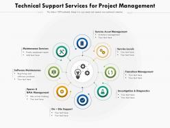 Technical support services for project management