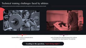 Technical Training Challenges Faced By Athletes Uplift Seed Funding Pitch Deck