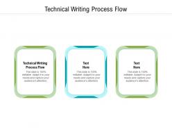 Technical writing process flow ppt powerpoint presentation ideas samples cpb
