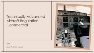 Technically Advanced Aircraft Regulation Commercial PPT Outline ACP