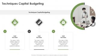 Techniques Capital Budgeting In Powerpoint And Google Slides Cpb