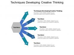 Techniques developing creative thinking ppt powerpoint presentation layouts outfit cpb