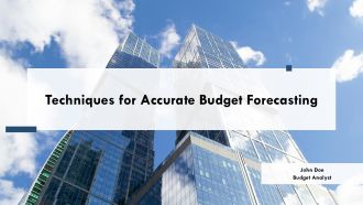 Techniques For Accurate Budget Forecasting PPT Example AT