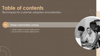 Techniques For Customer Adoption And Retention Complete Deck Good Best