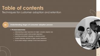 Techniques For Customer Adoption And Retention Complete Deck Downloadable Best