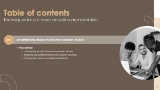Techniques For Customer Adoption And Retention Complete Deck Professionally Best