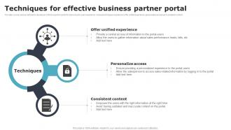 Techniques For Effective Business Partner Portal
