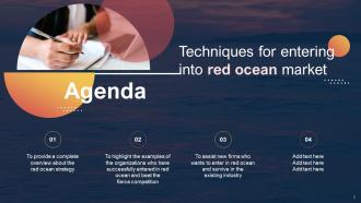 Techniques For Entering Into Red Ocean Market Powerpoint Presentation Slides Strategy CD V Attractive Visual
