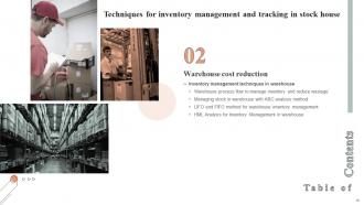 Techniques For Inventory Management And Tracking In Stock House Powerpoint Presentation Slides Graphical Idea