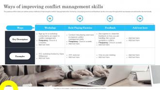 Techniques for managing stress and conflict ways of improving conflict management skills