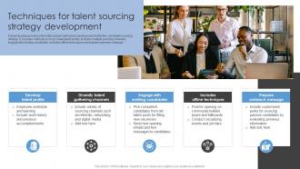 Techniques For Talent Sourcing Strategy Development Sourcing Strategies To Attract Potential Candidates