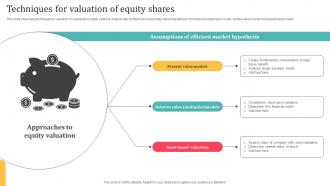 Techniques For Valuation Of Equity Shares