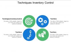 Techniques inventory control ppt powerpoint presentation file microsoft cpb
