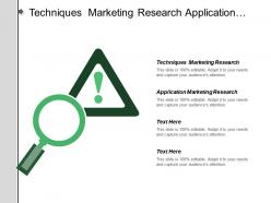 Techniques Marketing Research Application Marketing Research Strategic Decisions
