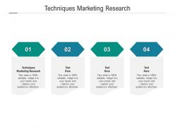 Techniques marketing research ppt powerpoint presentation infographics layout ideas cpb