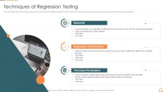 Techniques of regression testing agile quality assurance process