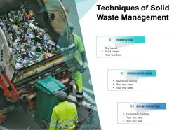 Techniques of solid waste management