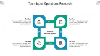 Techniques operations research ppt powerpoint presentation infographic template inspiration cpb