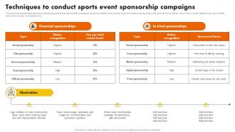 Techniques To Conduct Sports Event Sponsorship Campaigns Sports Marketing Programs MKT SS V