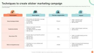 Techniques To Create Sticker Broadcasting Strategy To Reach Target Audience Strategy SS V