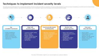 Techniques To Implement Incident Severity Levels