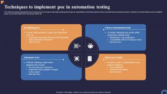 Techniques To Implement Poc In Automation Testing