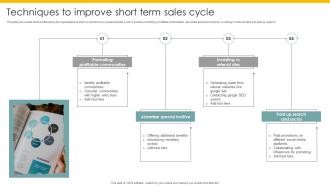 Techniques To Improve Short Term Sales Cycle