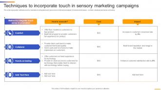 Techniques To Incorporate Touch In Sensory Neuromarketing Strategy To Attract MKT SS V
