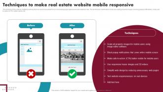 Techniques To Make Real Estate Website Mobile Responsive Innovative Ideas For Real Estate MKT SS V