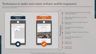 Techniques To Make Real Estate Website Mobile Responsive Real Estate Promotional Techniques To Engage MKT SS V