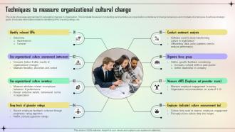 Techniques To Measure Organizational Cultural Change