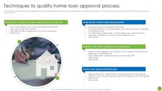 Techniques To Qualify Home Loan Approval Process