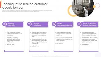 Techniques To Reduce Customer Acquisition Cost New Customer Acquisition Strategies To Drive