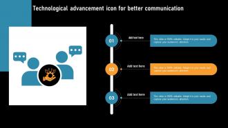 Technological Advancement Icon For Better Communication