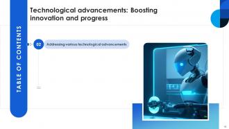 Technological Advancements Boosting Innovation And Progress TC CD Editable Impressive