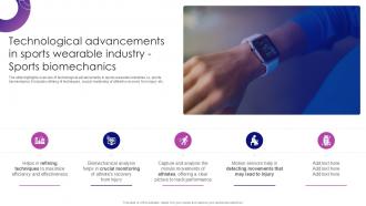 Technological Advancements In Sports Wearable Innovations In Wearable Sports Ppt Sample