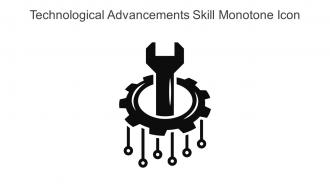 Technological Advancements Skill Monotone Icon In Powerpoint Pptx Png And Editable Eps Format
