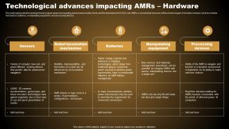 Technological Advances Impacting AMRS Types Of Autonomous Robotic System