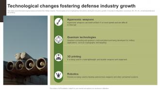 Technological Changes Fostering Defense Industry Growth FIO SS