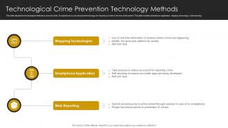 Technological Crime Prevention Technology Methods