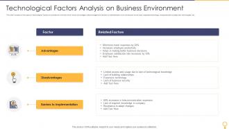 Technological Factors Analysis On Business Environment