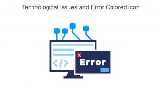 Technological Issues And Error Colored Icon In Powerpoint Pptx Png And Editable Eps Format