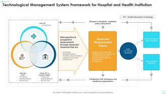 Technological management system framework for hospital and health institution