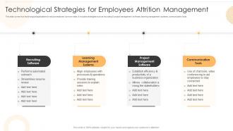 Technological Strategies For Employees Attrition Management