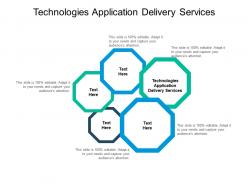 Technologies application delivery services ppt powerpoint presentation infographics cpb