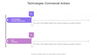 Technologies Commercial Actress In Powerpoint And Google Slides Cpb