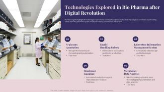 Technologies Explored In Bio Pharma After Digital Revolution